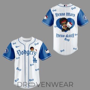 Los Angeles Dodgers x BRUNO MARS x HELLO KITTY Blue Jersey Jogger Cap 2.jpg