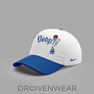 Los Angeles Dodgers x BRUNO MARS x HELLO KITTY Blue Jersey Jogger Cap 4.jpg