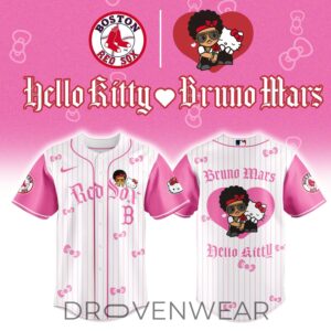 Boston Red Sox x BRUNO MARS x HELLO KITTY Pink Jersey | Jogger | Cap