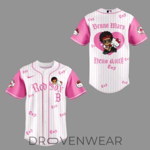 Boston Red Sox x BRUNO MARS x HELLO KITTY Pink Jersey | Jogger | Cap 1 Boston Red Sox x BRUNO MARS x HELLO KITTY Pink Jersey Jogger Cap 2.jpg