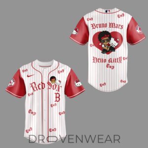 Boston Red Sox x BRUNO MARS x HELLO KITTY Red Jersey | Jogger | Cap 1 Boston Red Sox x BRUNO MARS x HELLO KITTY Red Jersey Jogger Cap 2.jpg
