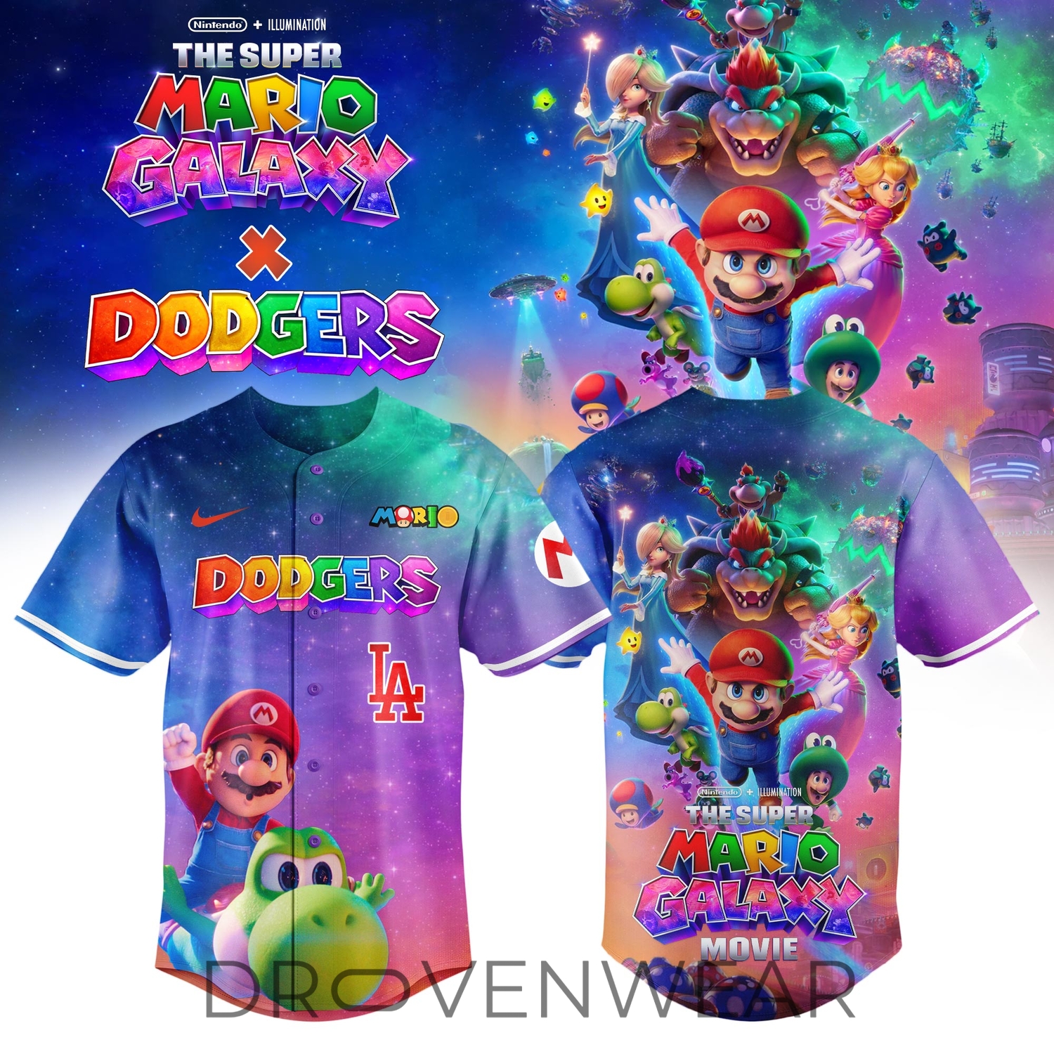 Los Angeles Dodgers x The Mario Super Galaxy Limited Editions Jersey Los Angeles Dodgers x The Mario Super Galaxy Limited Editions Jersey