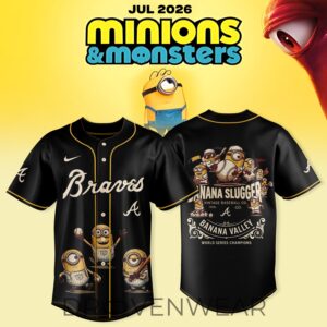 Atlanta Braves MLB x Minions & Monsters 2026 Vintage 1920s Jersey