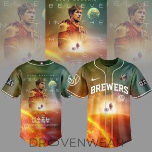 Limited Edition Milwaukee Brewers x Project Hail Mary Special Jersey