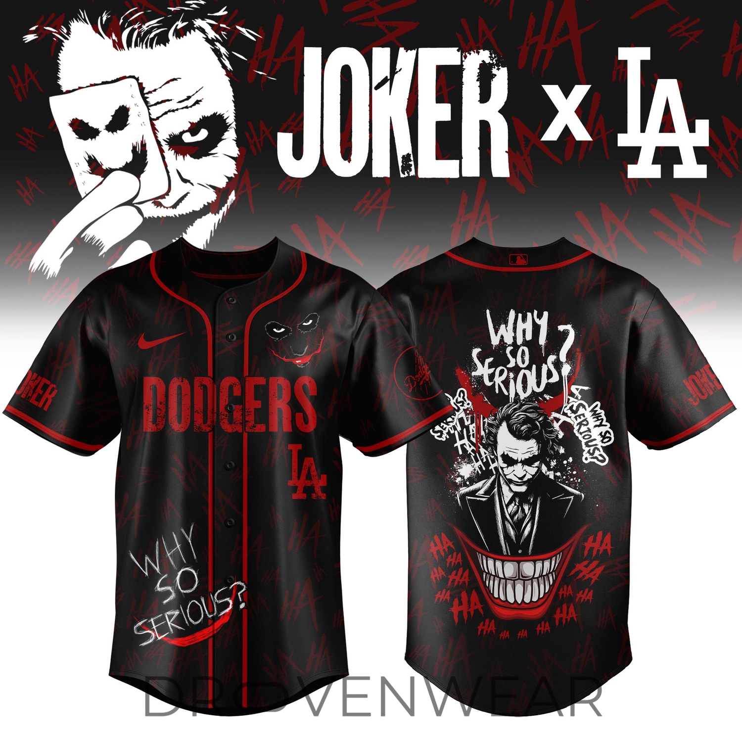 Los Angeles Dodgers x The Joker 2026 Limited Edition Jersey Los Angeles Dodgers x The Joker 2026 Limited Edition Jersey