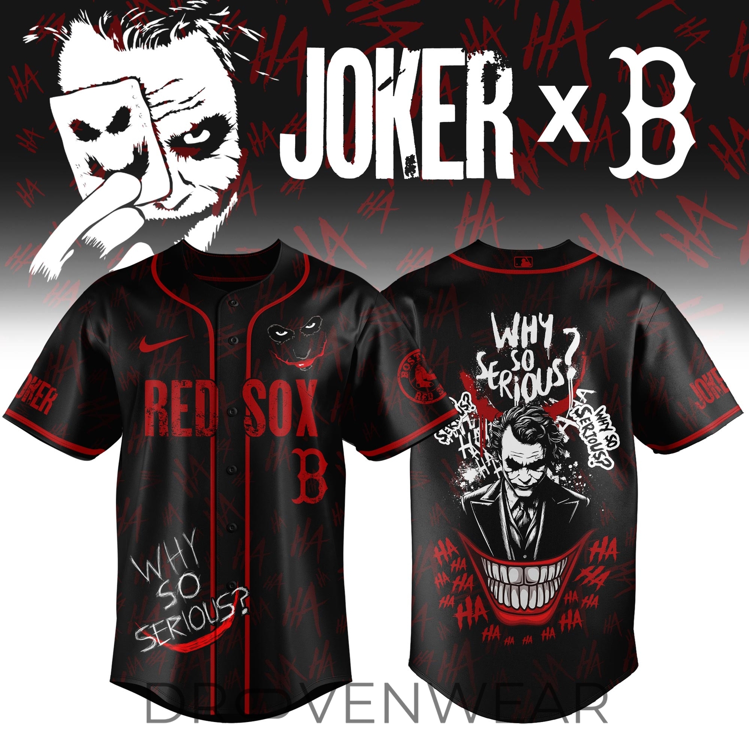 Boston Red Sox x The Joker 2026 Limited Edition Jersey Boston Red Sox x The Joker 2026 Limited Edition Jersey