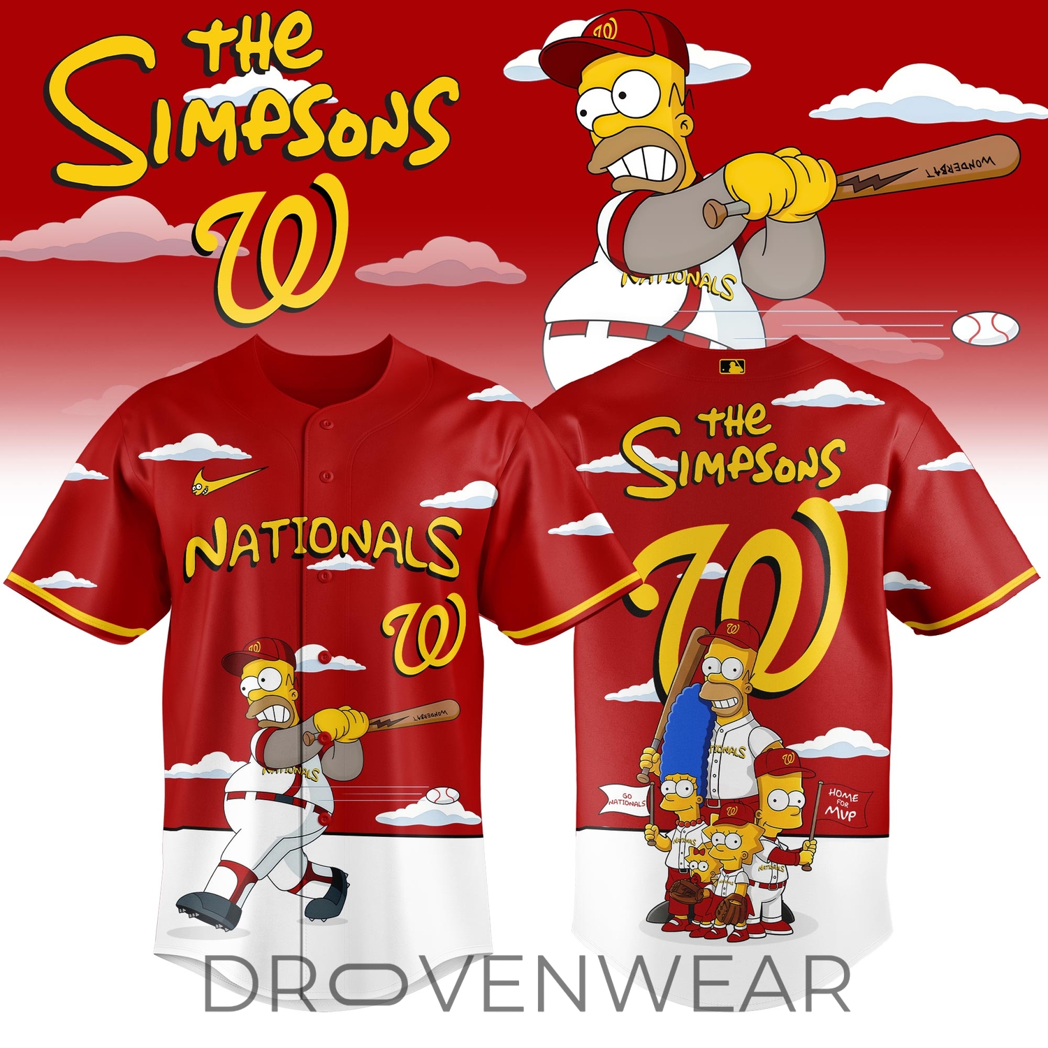 Washington Nationals x The Simpsons 2026 Limited Edition Jersey Washington Nationals x The Simpsons 2026 Limited Edition Jersey