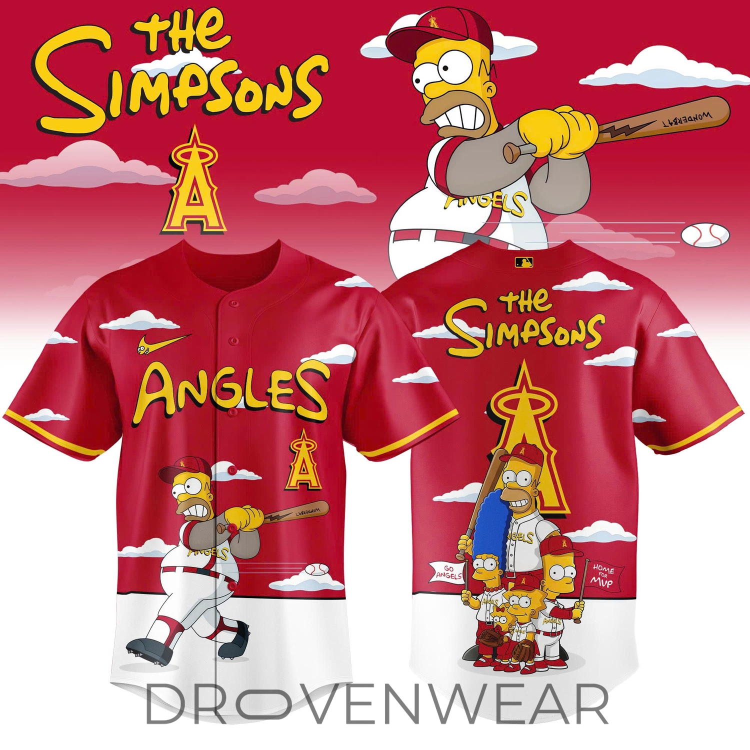 Los Angeles Angels x The Simpsons 2026 Limited Edition Jersey Los Angeles Angels x The Simpsons 2026 Limited Edition Jersey