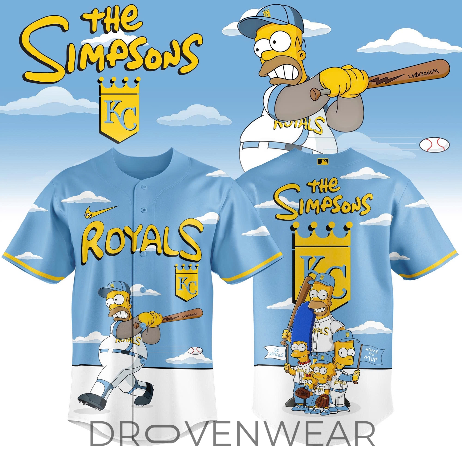 Kansas City Royals x The Simpsons 2026 Limited Edition Jersey Kansas City Royals x The Simpsons 2026 Limited Edition Jersey