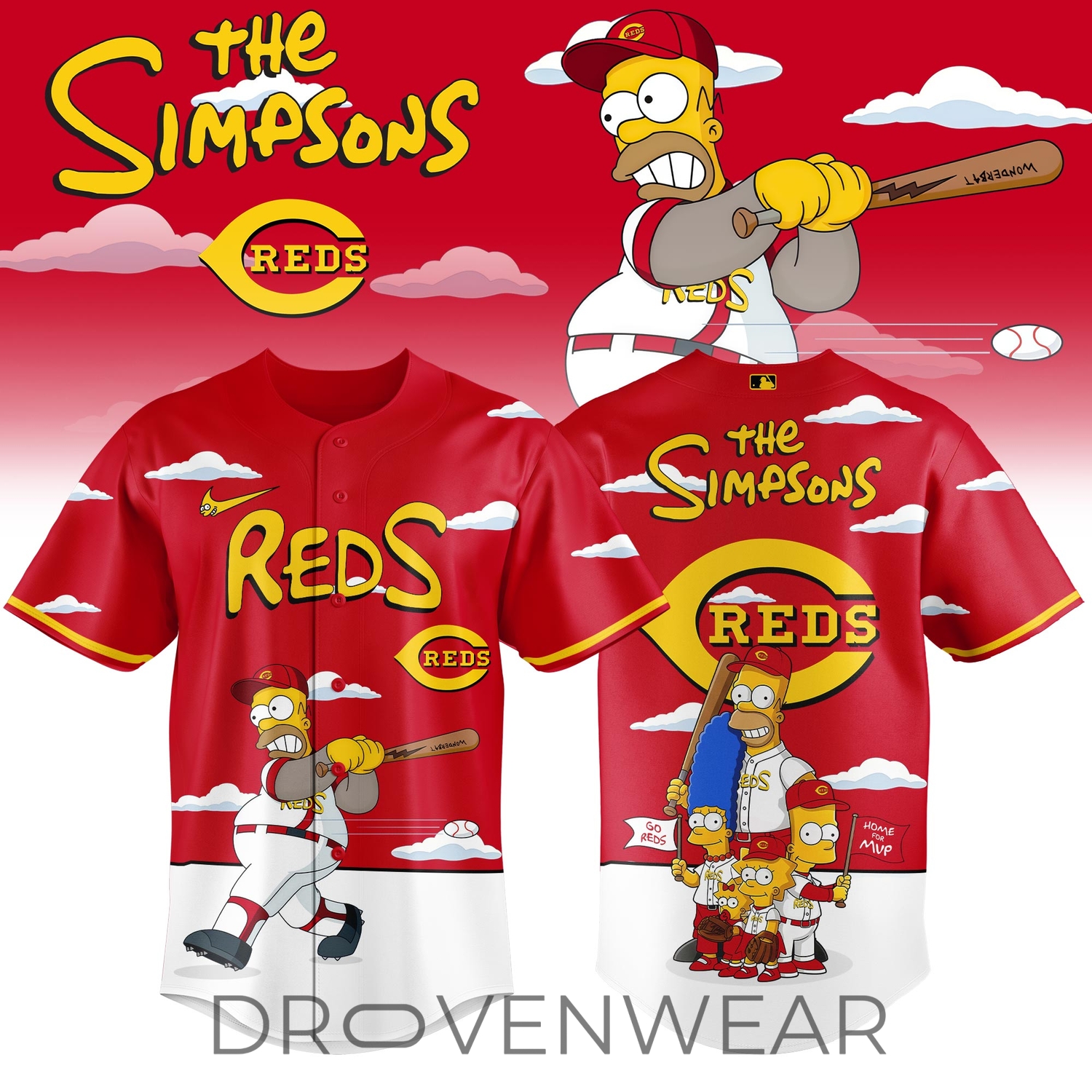 Cincinnati Reds x The Simpsons 2026 Limited Edition Jersey Cincinnati Reds x The Simpsons 2026 Limited Edition Jersey