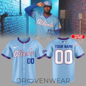 Limited Edition Atlanta Braves City Connect Custom Jersey