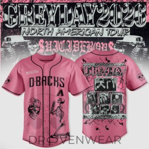 Arizona Diamondbacks Greyday 2026 North American Tour Jersey