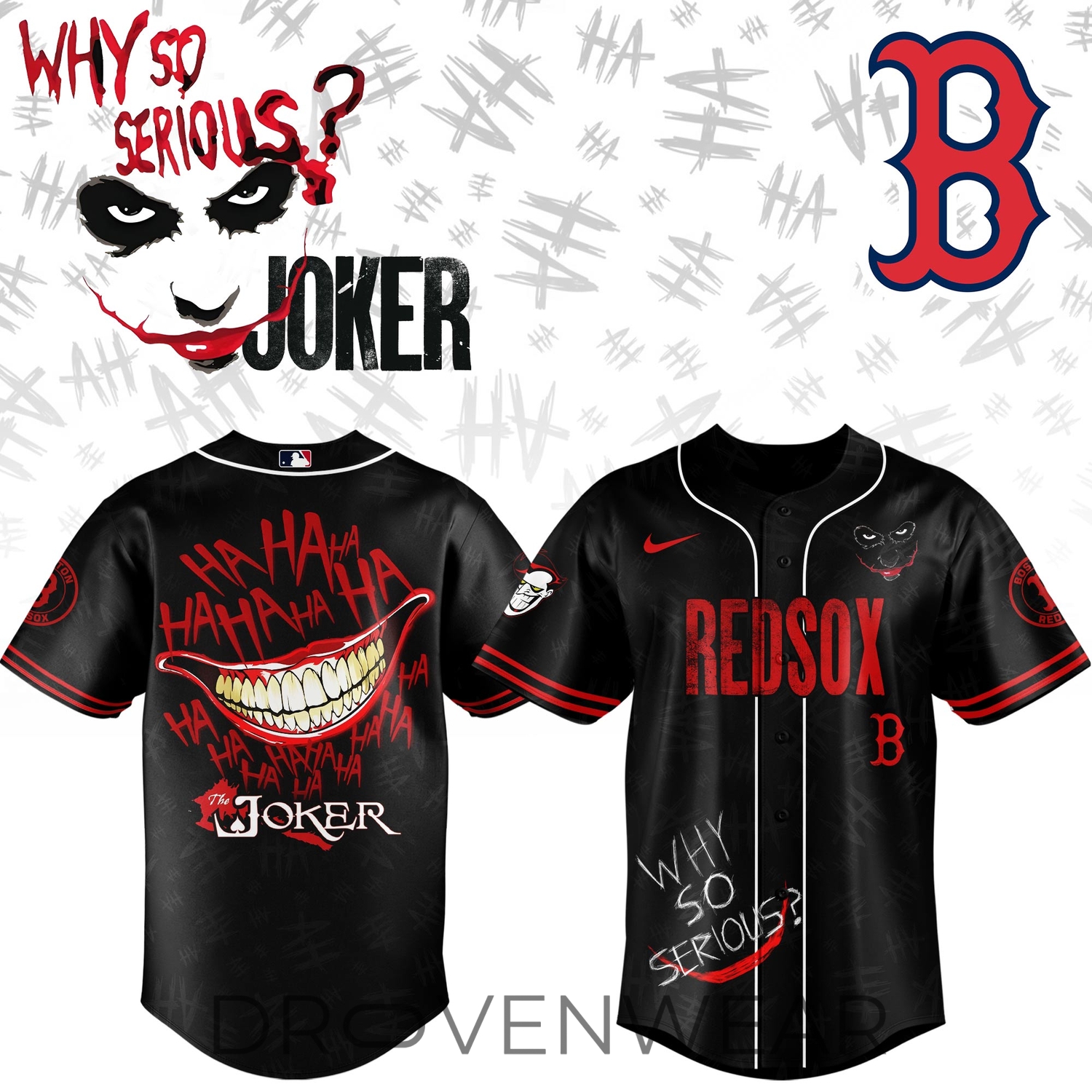 Boston Red Sox x Joker Game Night Jersey Limited Edition + Selling Out Fast Boston Red Sox x Joker Game Night Jersey Limited Edition + Selling Out Fast