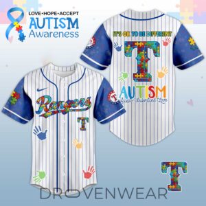 Texas Rangers Autism Awareness 2026 Limited Editions Jersey