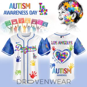 Los Angeles Dodgers Autism Awareness 2026 Special Edition Baseball Jersey