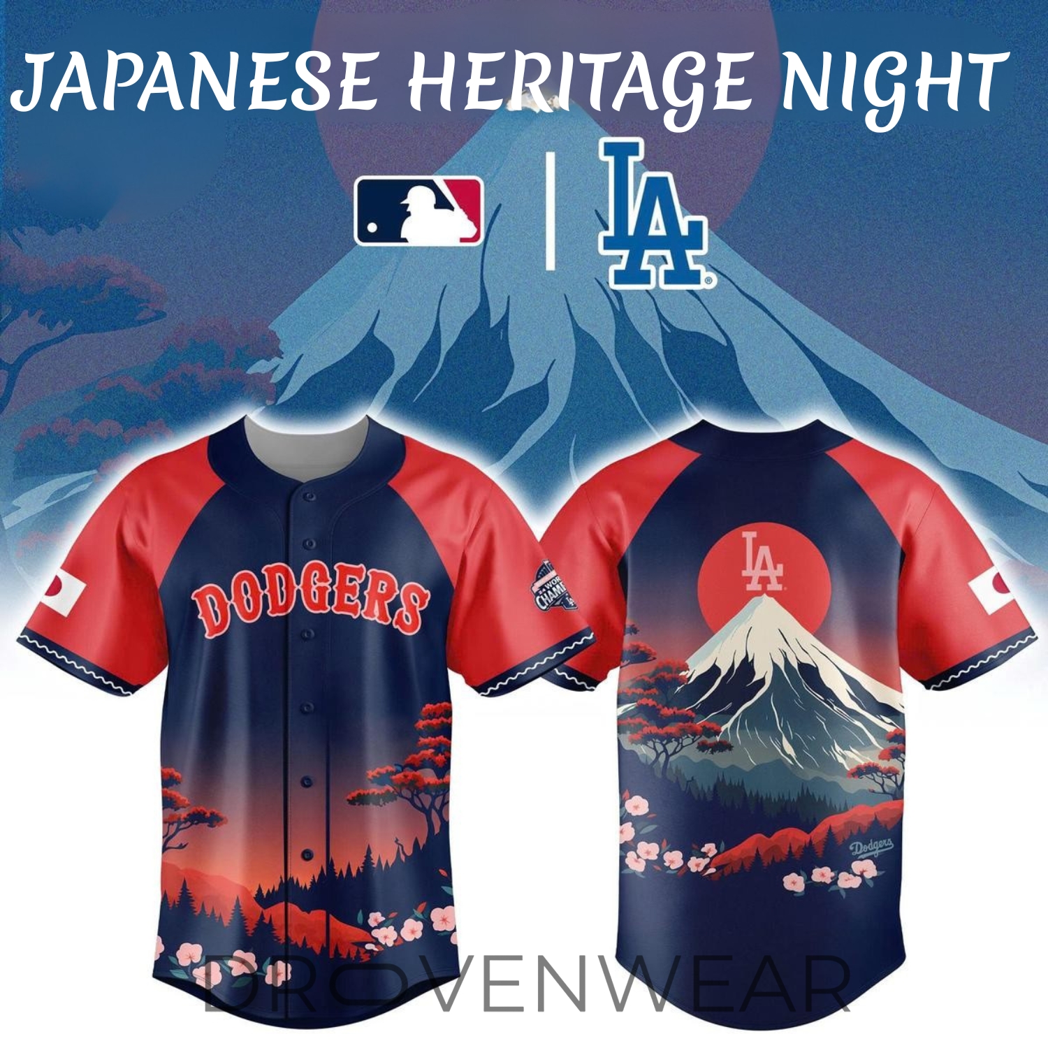 Los Angeles Dodgers x Japanese Heritage Night 2026 Limited Edition Jersey Los Angeles Dodgers x Japanese Heritage Night 2026 Limited Edition Jersey