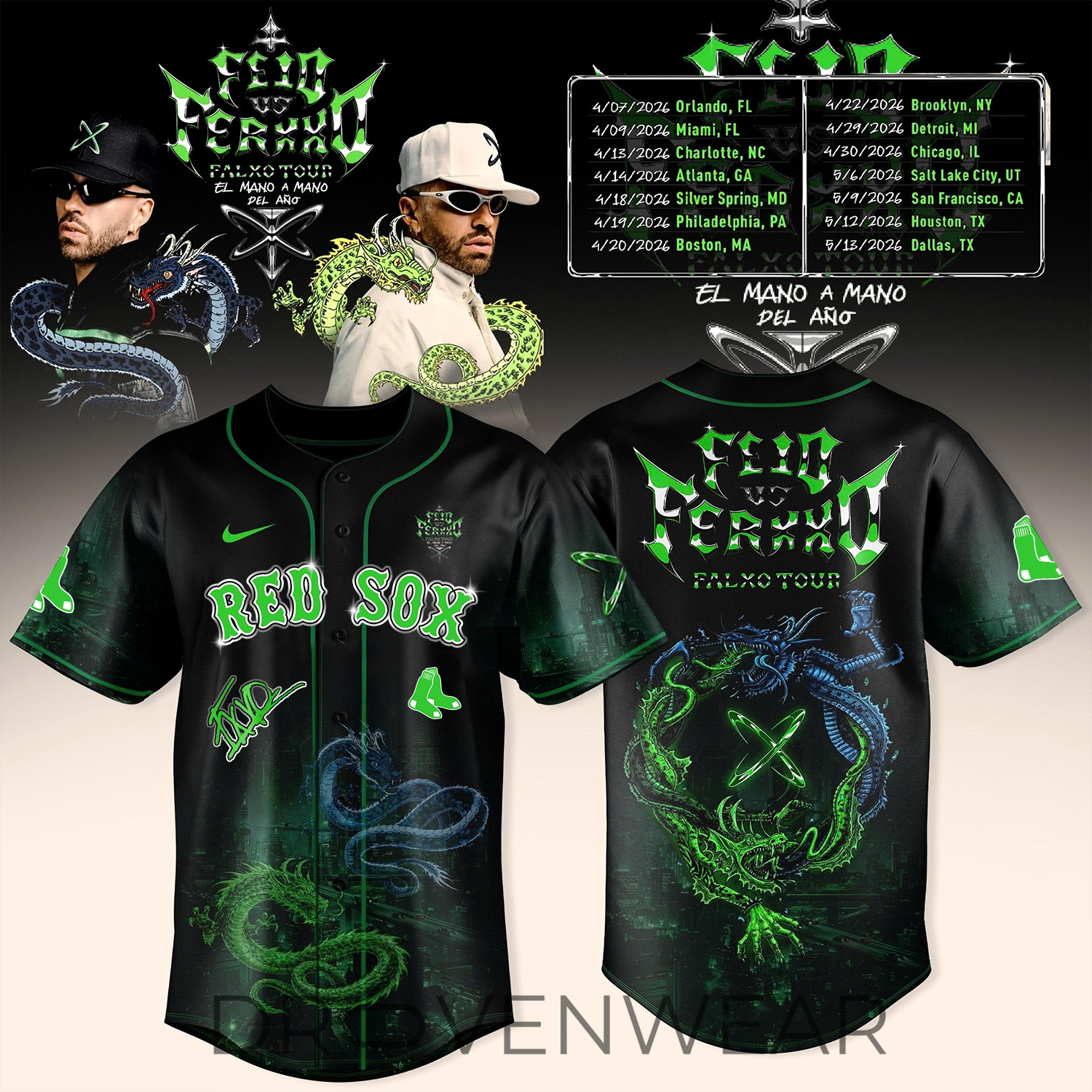 Boston Red Sox x FERXXO Falxo Tour 2026 Limited Fan Jersey Boston Red Sox x FERXXO Falxo Tour 2026 Limited Fan Jersey