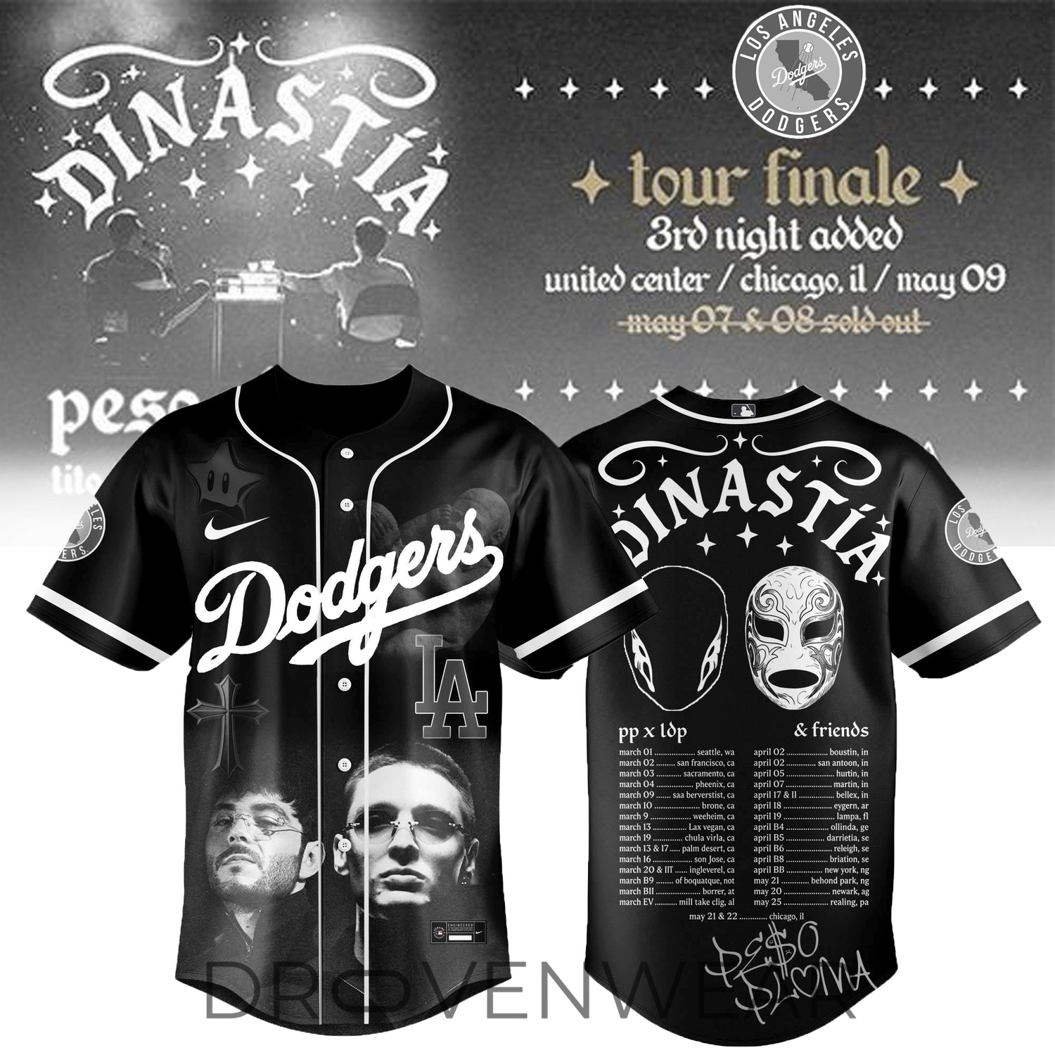 Los Angeles Dodgers x Dinastía Tour 2026 Collectible Jersey Los Angeles Dodgers x Dinastía Tour 2026 Collectible Jersey