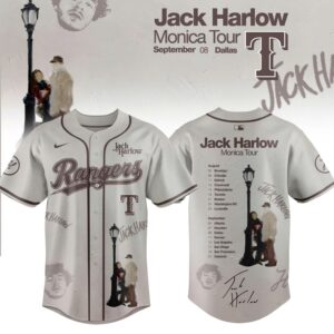 Texas Rangers X Jack Harlow Monica Tour 2026 Limited Edition Jersey