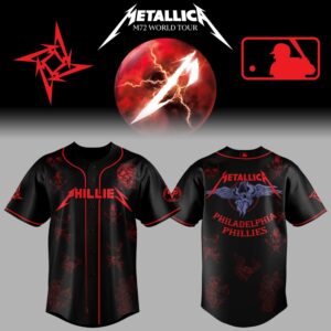 Philadelphia Phillies x Metallica M72 World Tour baseball jersey