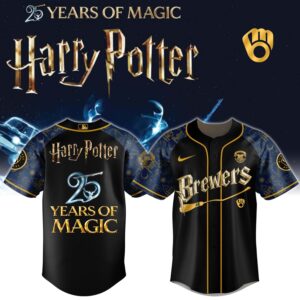 Milwaukee Brewers Harry Potter 25 Years Of Magic Game Night 2026 Special Edition Jersey Version 2