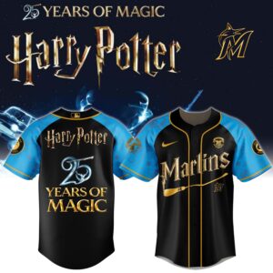 Miami Marlins Harry Potter 25 Years Of Magic Game Night 2026 Special Edition Jersey Version 2