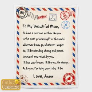I’LL LOVE YOU FORVER I’LL LIKE YOU FOR ALWAYS PERSONALIZED BLANKET