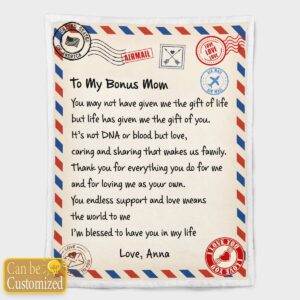 I’M BLESSED TO HAVE YOU IN MY LIFE PERSONALIZED BLANKET