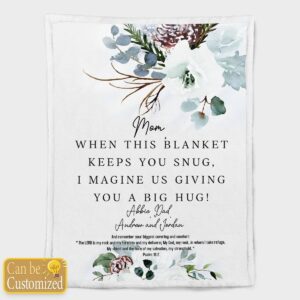 I MAGINE US GIVING YOU A BIG HUG PERSONALIZED BLANKET
