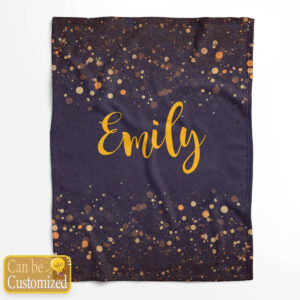 PERSONALIZED COLOR BLANKET WITH NAME
