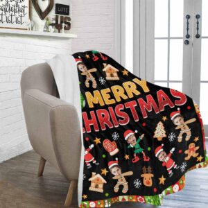 Custom Christmas Blanket with Face, Personalized Blanket Funny Design with Photos, Gift for Famiyl/Friend/Boyfriend, Christmas Gift 4 il fullxfull.5380990461 kveb.jpg