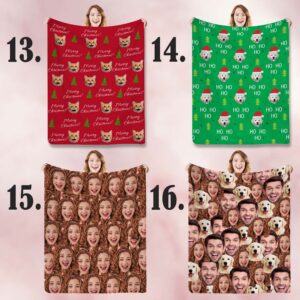 Custom Christmas Blanket with Face, Personalized Blanket Funny Design with Photos, Gift for Famiyl/Friend/Boyfriend, Christmas Gift 5 il fullxfull.5430374407 shus.jpg