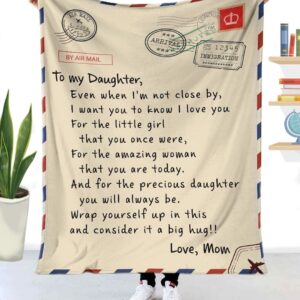 Dear my Daughter – Gift from Parents PERSONALIZED BLANKET
