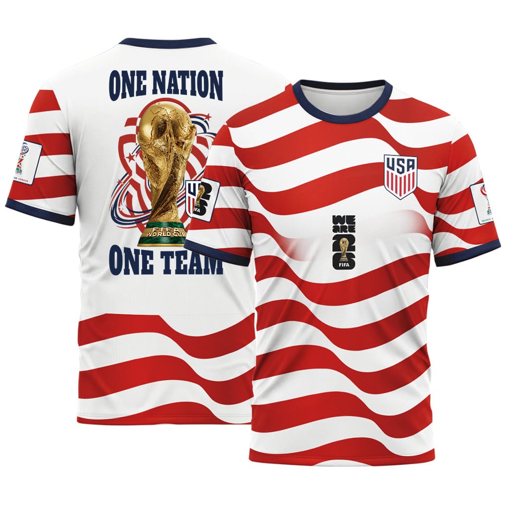 USA AOP T-Shirt Team USA Pride Home World Cup 2026 USA AOP T-Shirt Team USA Pride Home World Cup 2026