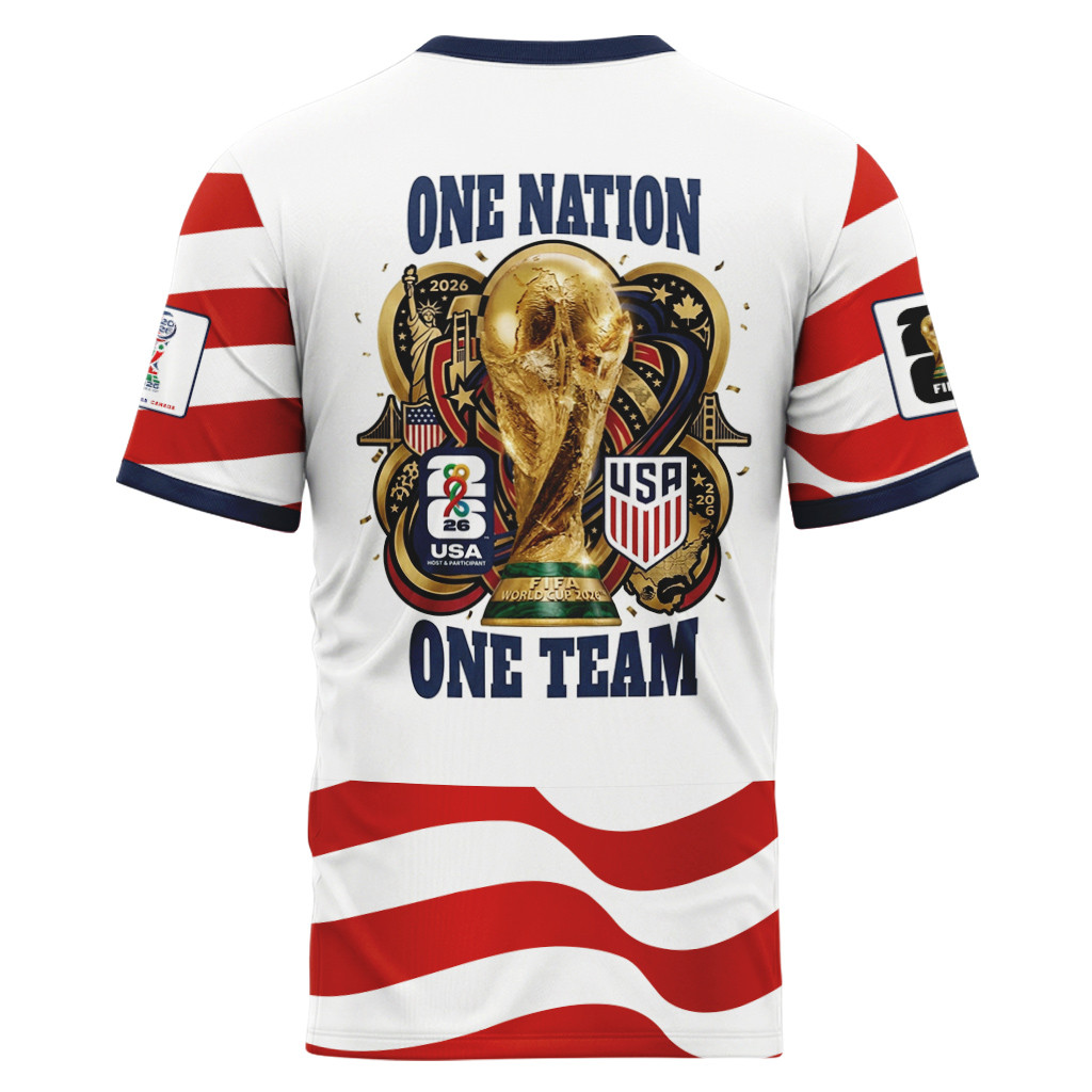 USA AOP T-Shirt World Cup 2026 One Nation One Team USA Home Version USA AOP T-Shirt World Cup 2026 One Nation One Team USA Home Version