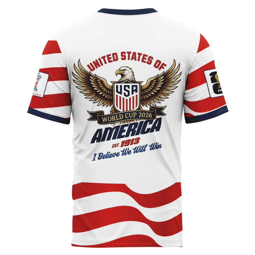 USA AOP T-Shirt World Cup 2026 USA Eagle Shield Graphic Home Style USA AOP T-Shirt World Cup 2026 USA Eagle Shield Graphic Home Style
