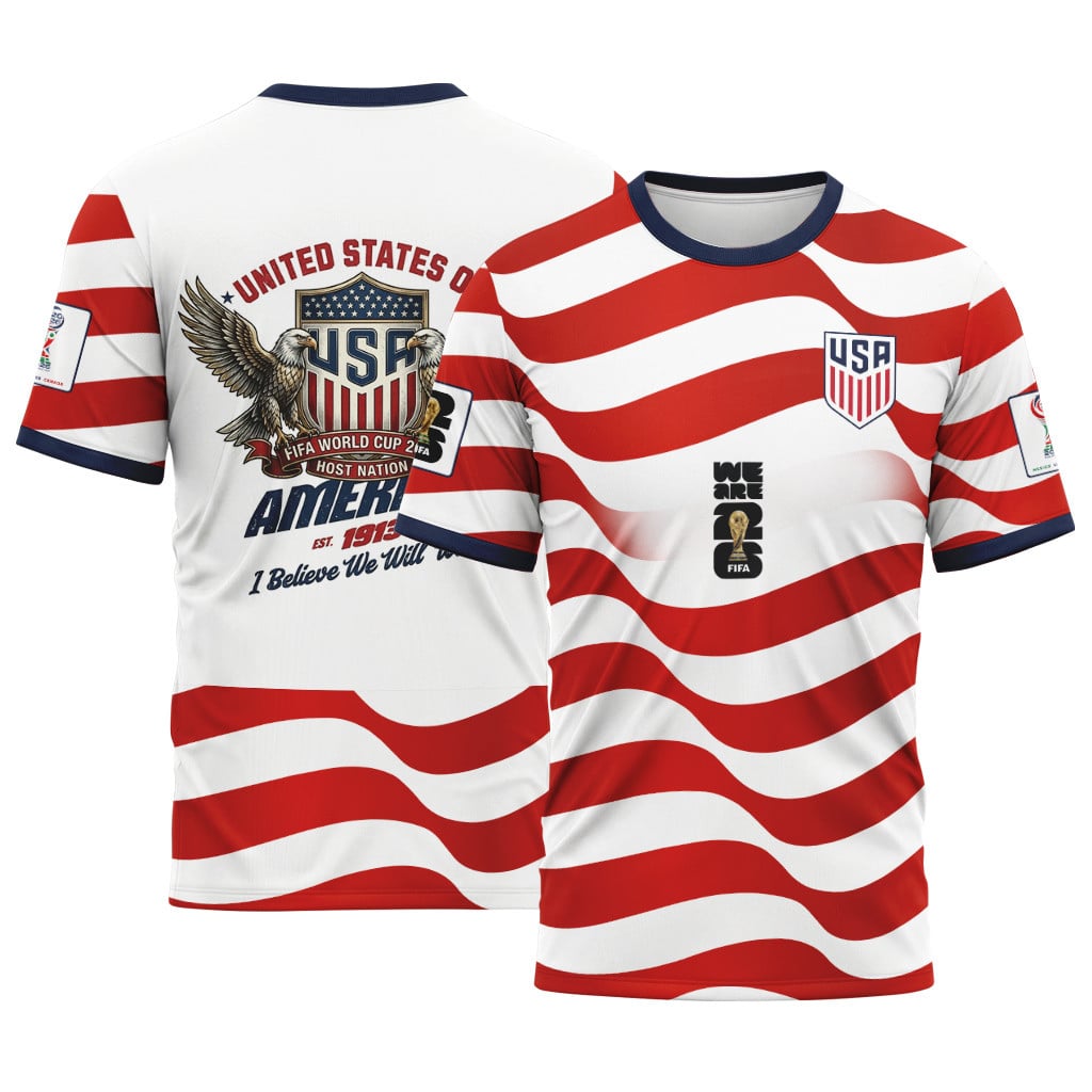 USA AOP T-Shirt World Cup 2026 American Eagle Spirit Home Style USA AOP T-Shirt World Cup 2026 American Eagle Spirit Home Style