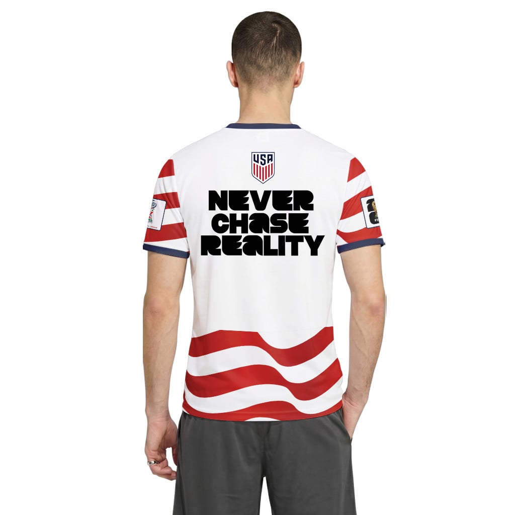 USA AOP T-Shirt Never Chase Reality Home Edition USA AOP T-Shirt Never Chase Reality Home Edition