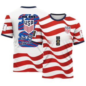 USA AOP T-Shirt World Cup 2026 Fearless American Pride Home Style