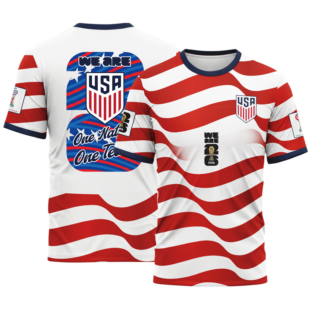 USA AOP T-Shirt World Cup 2026 Fearless American Pride Home Style USA AOP T-Shirt World Cup 2026 Fearless American Pride Home Style