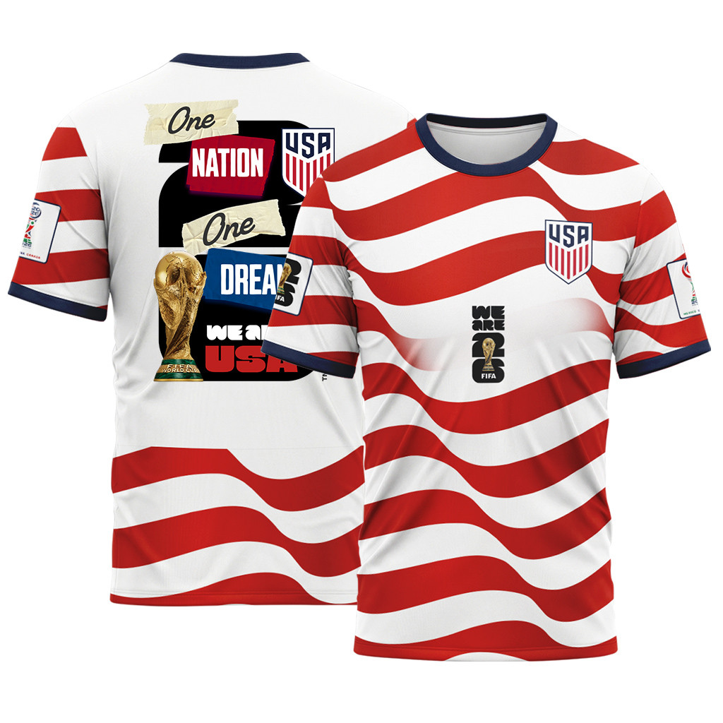USA AOP T-Shirt World Cup 2026 American Dream Team Home Version USA AOP T-Shirt World Cup 2026 American Dream Team Home Version