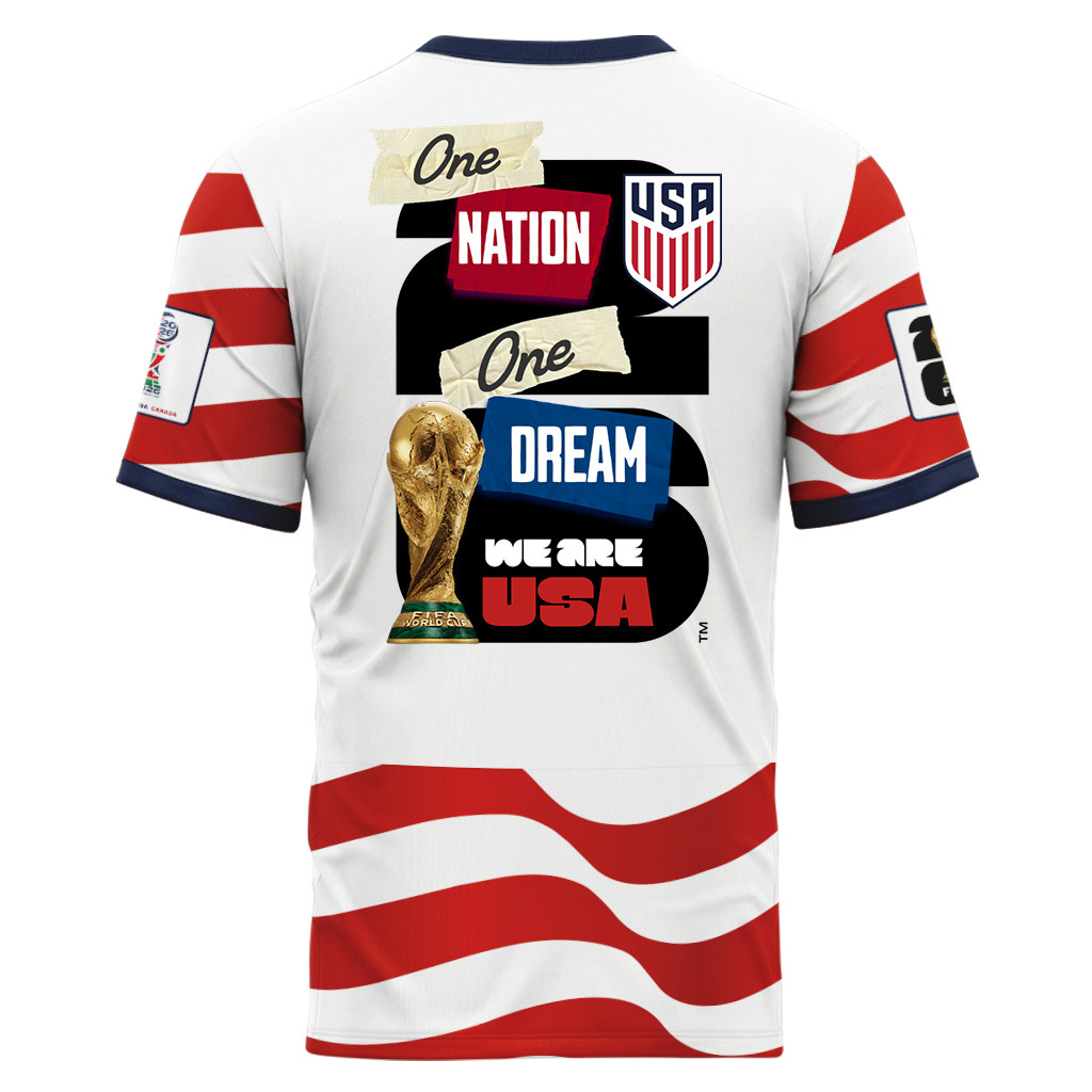 USA AOP T-Shirt World Cup 2026 American Dream Team Home Version USA AOP T-Shirt World Cup 2026 American Dream Team Home Version