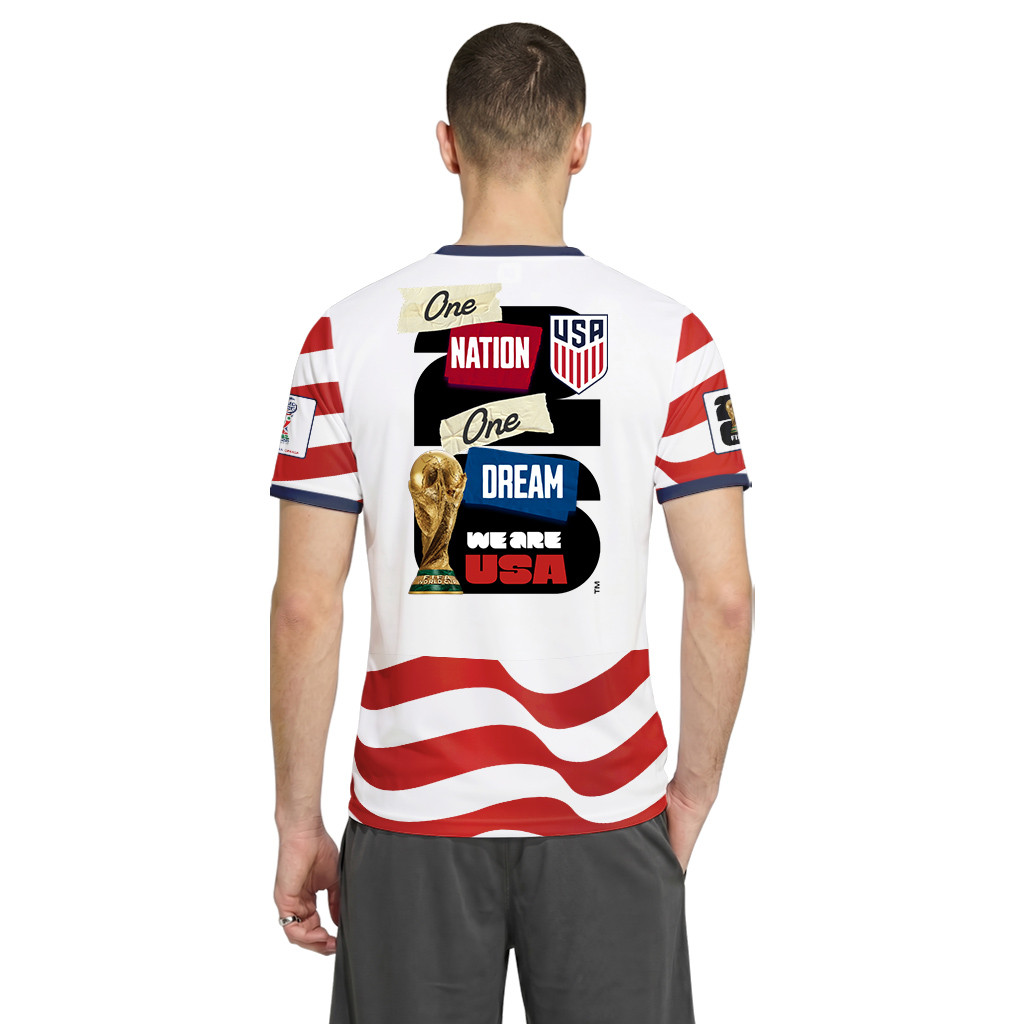 USA AOP T-Shirt World Cup 2026 American Dream Team Home Version USA AOP T-Shirt World Cup 2026 American Dream Team Home Version