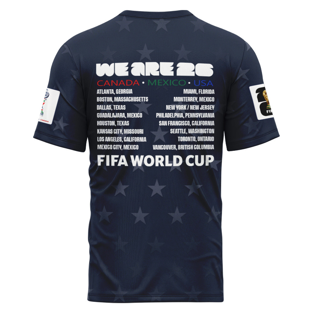 USA AOP T-Shirt World Cup 2026 Stars Away USA AOP T-Shirt World Cup 2026 Stars Away