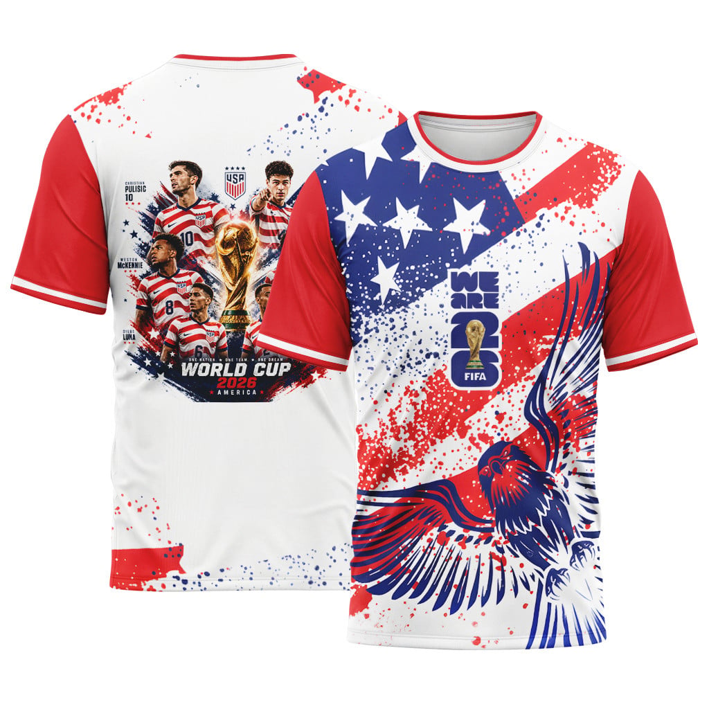 USA National Team AOP T-Shirt Graphic Fan USA National Team AOP T-Shirt Graphic Fan