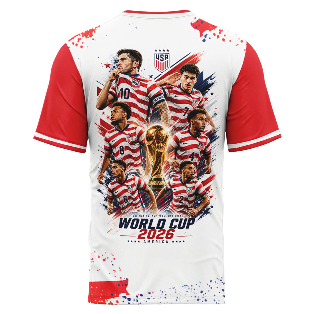 USA Soccer Stars World Cup 2026 AOP T-Shirt USA Soccer Stars World Cup 2026 AOP T-Shirt