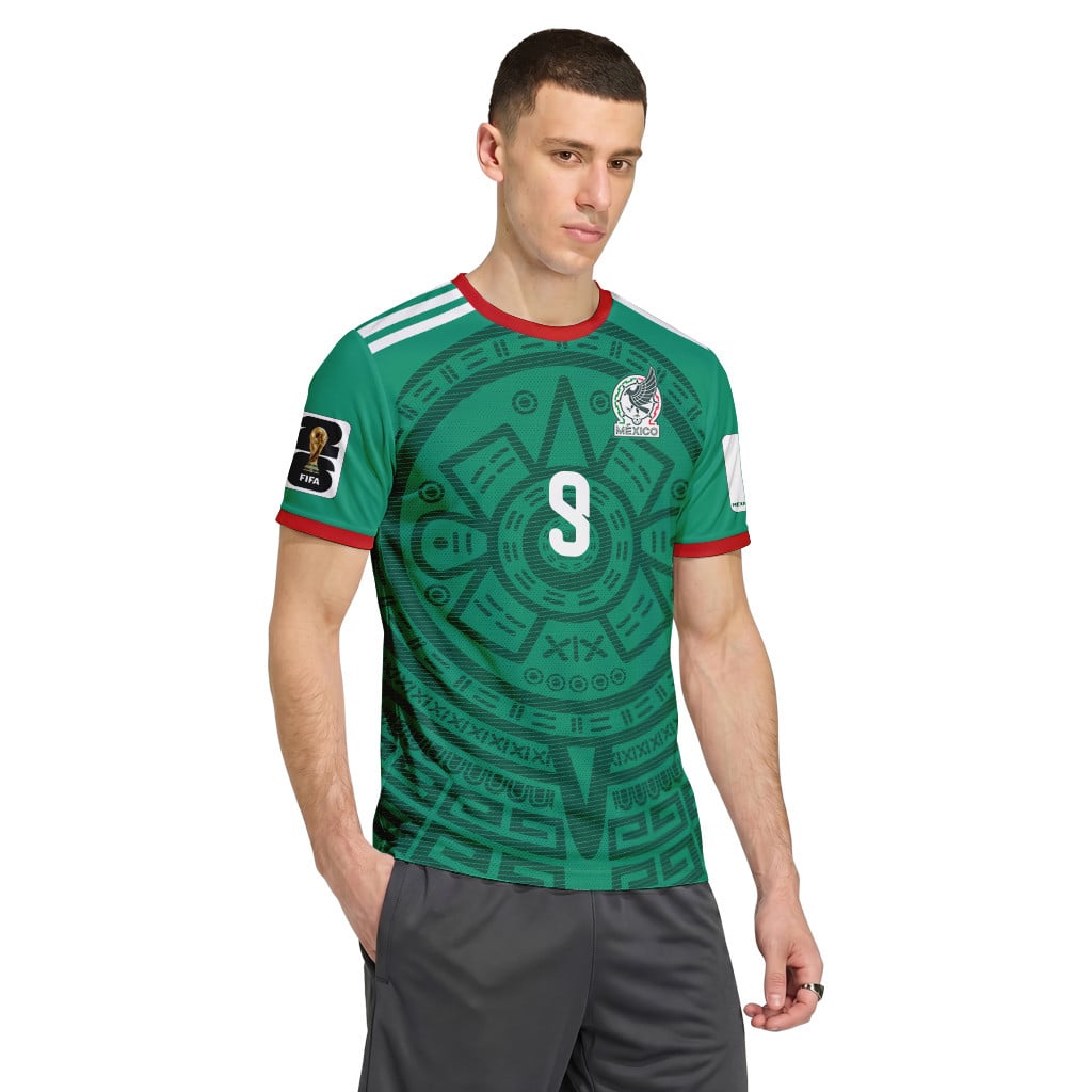 Ra?l Jim?nez 9 AOP T-Shirt 2026 World Cup Mexico Home Ra?l Jim?nez 9 AOP T-Shirt 2026 World Cup Mexico Home