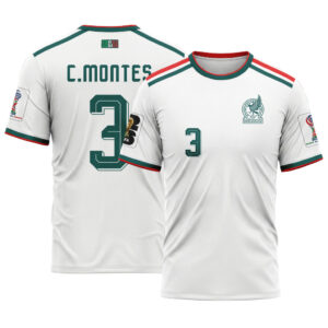 C?sar Montes 3 AOP T-Shirt 2026 World Cup Mexico Away
