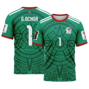 Guillermo Ochoa 1  AOP T-Shirt 2026 World Cup Mexico Home
