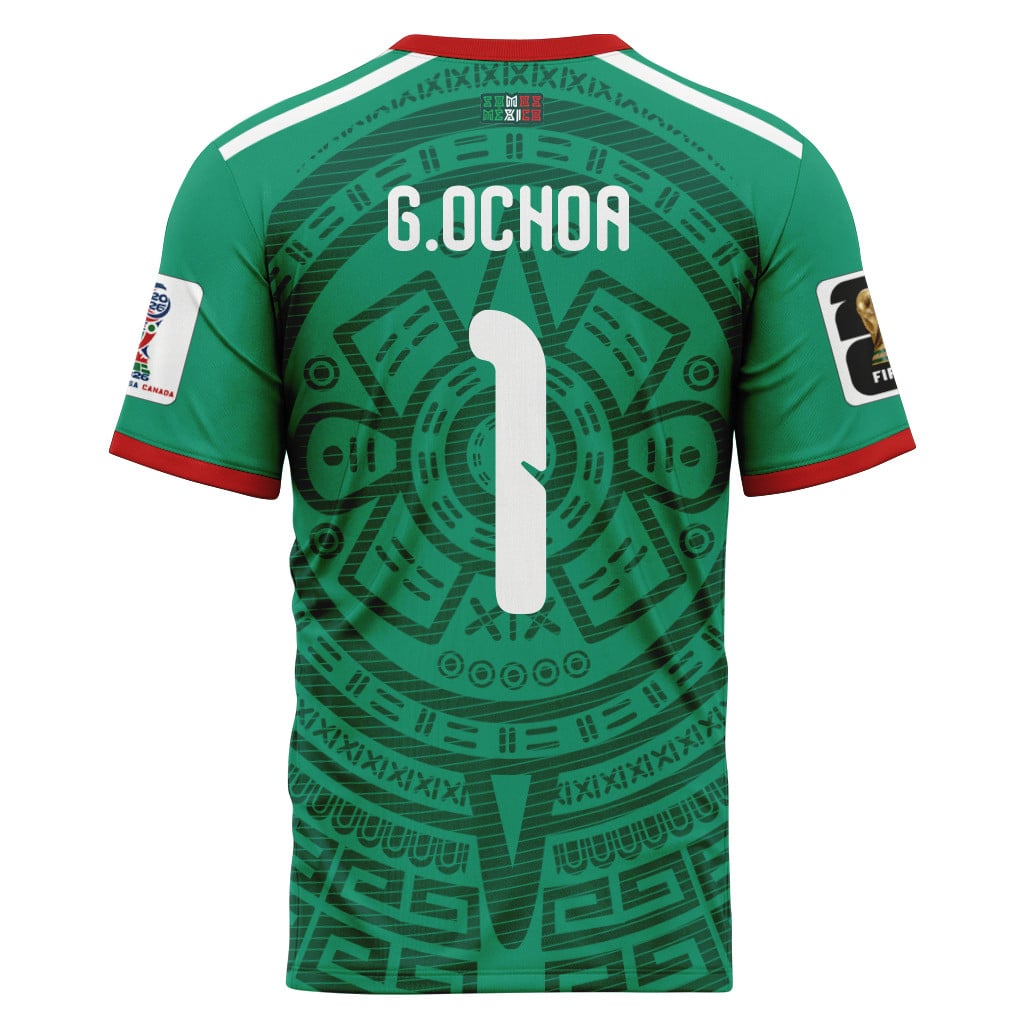 Guillermo Ochoa 1 AOP T-Shirt 2026 World Cup Mexico Home Guillermo Ochoa 1 AOP T-Shirt 2026 World Cup Mexico Home